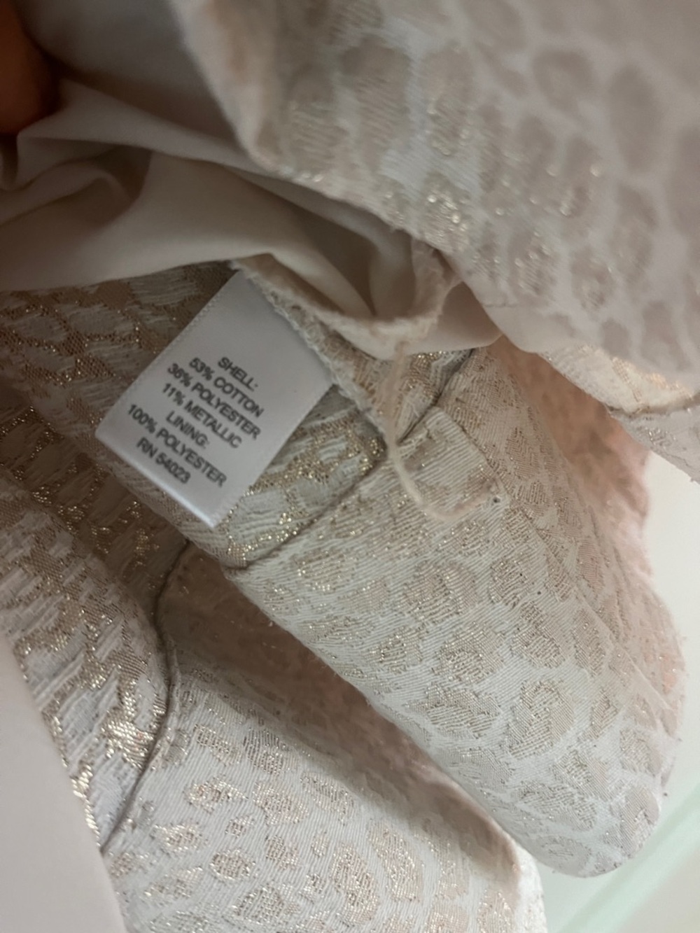 Banana Republic Sleeveless V-Neck Fit & Flare Dress in Light Beige - Picture 6 of 10